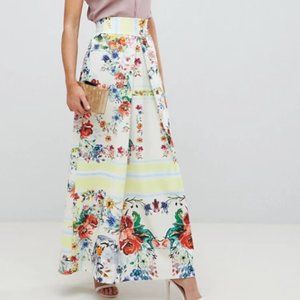ASOS Floral Scuba Skirt